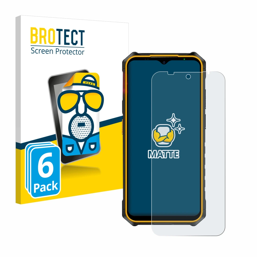 Face avant d’un emballage produit avec le logo de la marque BROTECT. À côté, l’appareil Ulefone Armor X13 est représenté avec