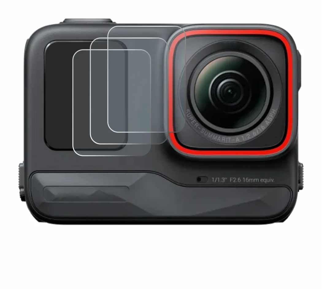 Image de l'appareil Insta360 Ace Pro (Affichage avant) avec une grande variété de protections d'écran.