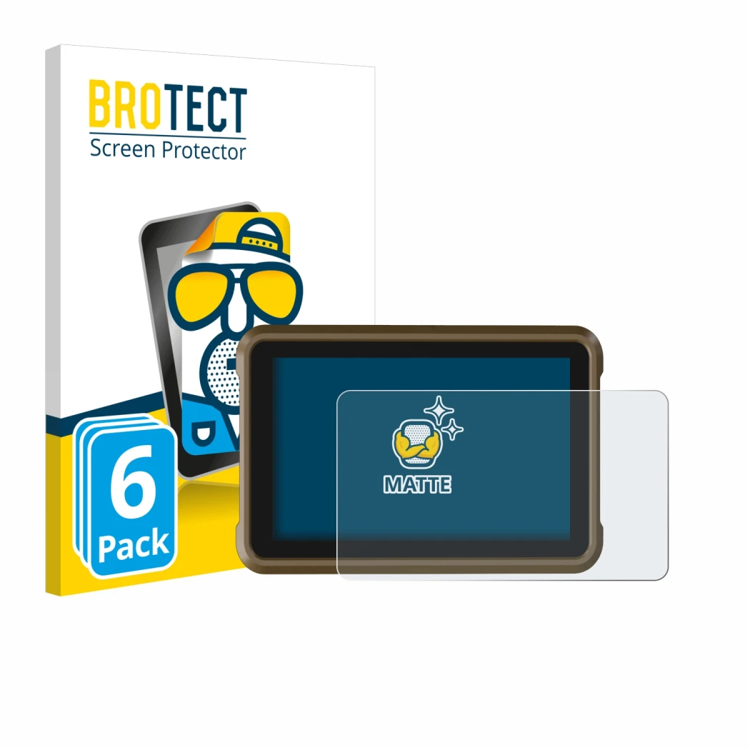 Face avant d’un emballage produit avec le logo de la marque BROTECT. À côté, l’appareil Atomos Ninja est représenté avec la pr