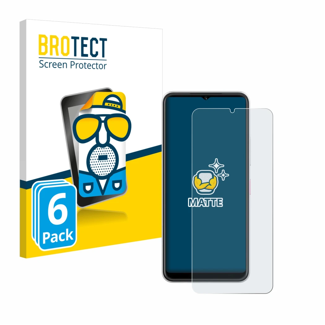 Face avant d’un emballage produit avec le logo de la marque BROTECT. À côté, l’appareil Telekom T Phone 2 est représenté avec 
