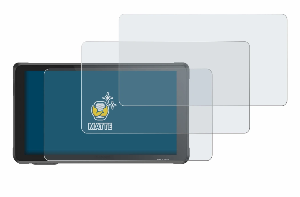 Image de l'appareil Interphone RideSync Sync55 avec une grande variété de protections d'écran.