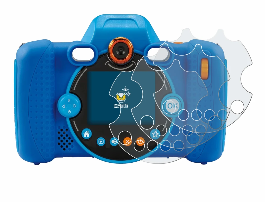 Image de l'appareil Vtech Kidizoom Duo FX avec une grande variété de protections d'écran.
