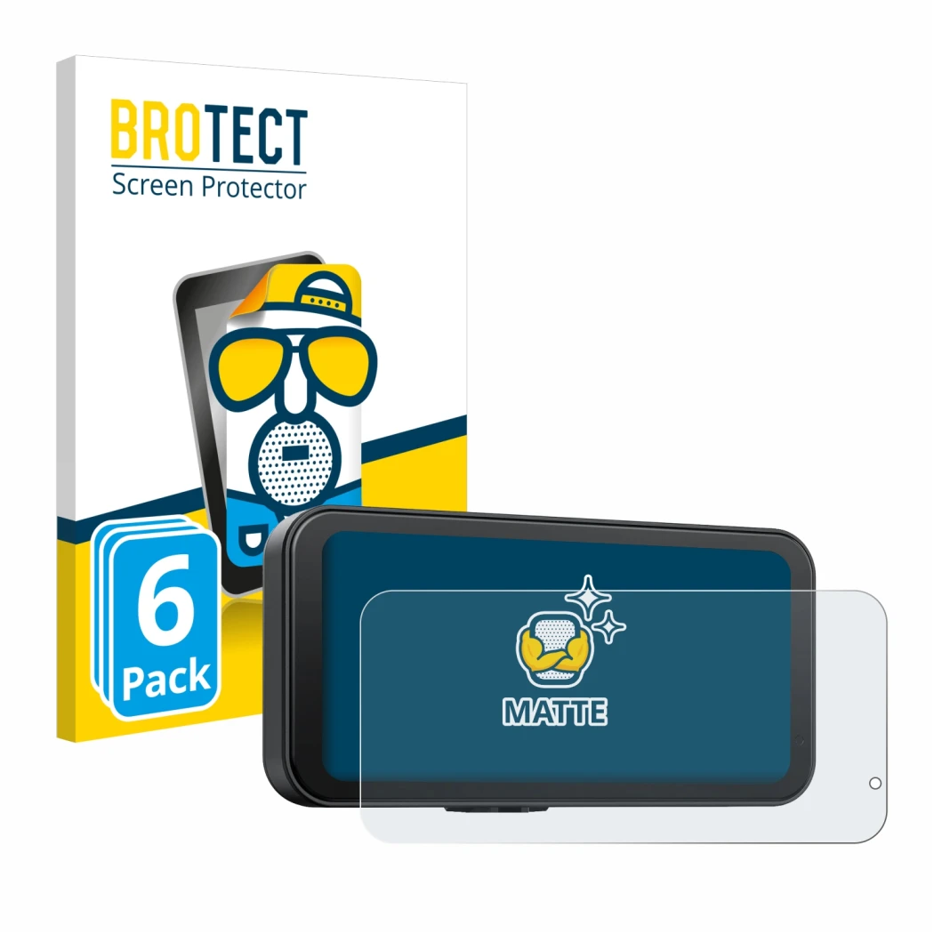 Face avant d’un emballage produit avec le logo de la marque BROTECT. À côté, l’appareil Volam RC15B 6.25