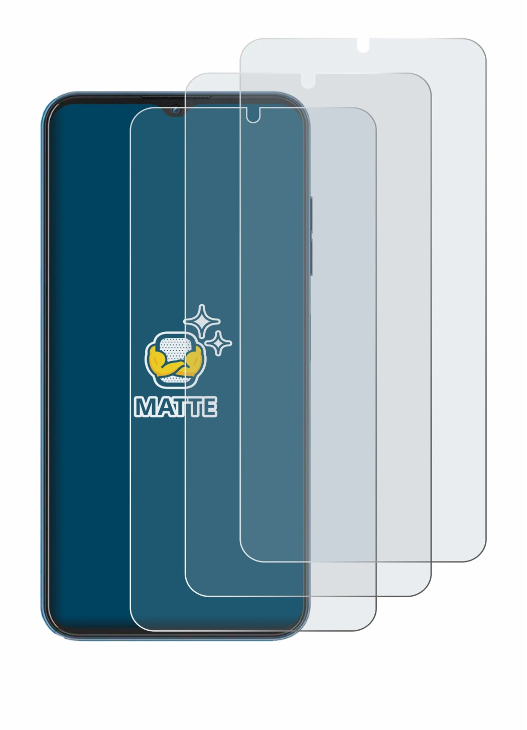 Image de l'appareil Hotwav Note 13 Pro avec une grande variété de protections d'écran.