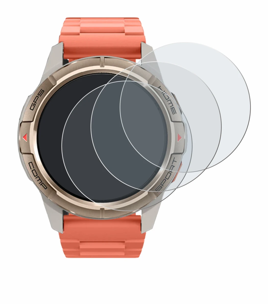 Image de l'appareil Xiaomi Mibro GS Active avec une grande variété de protections d'écran.