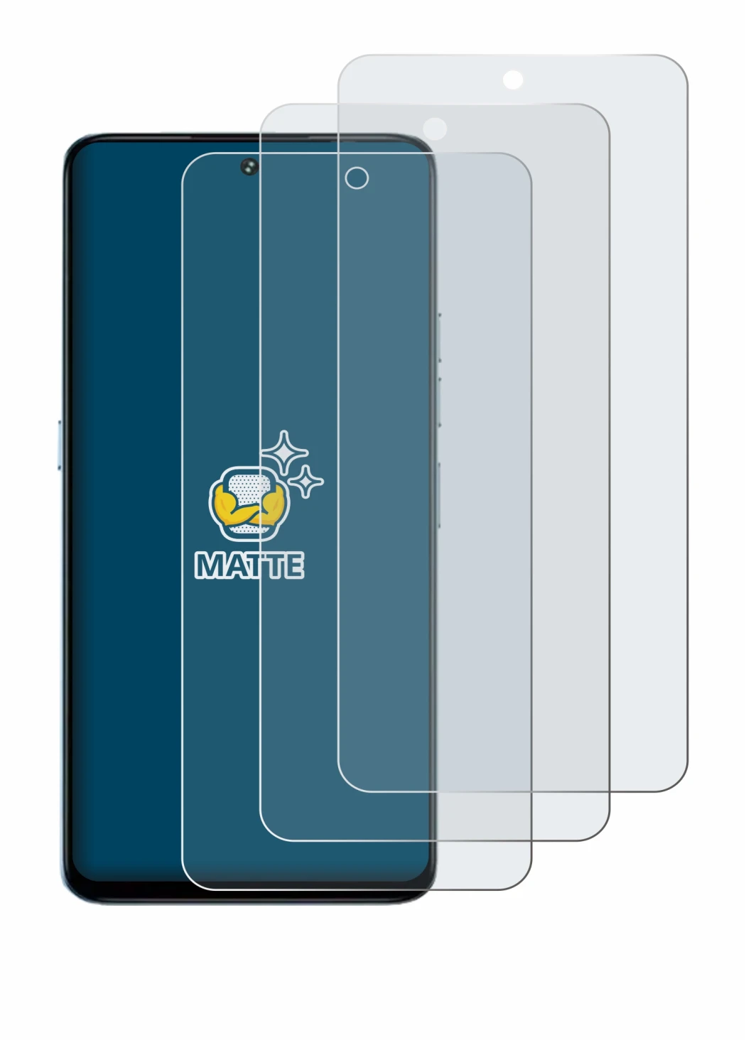 Image de l'appareil Umidigi Note 100 5G avec une grande variété de protections d'écran.