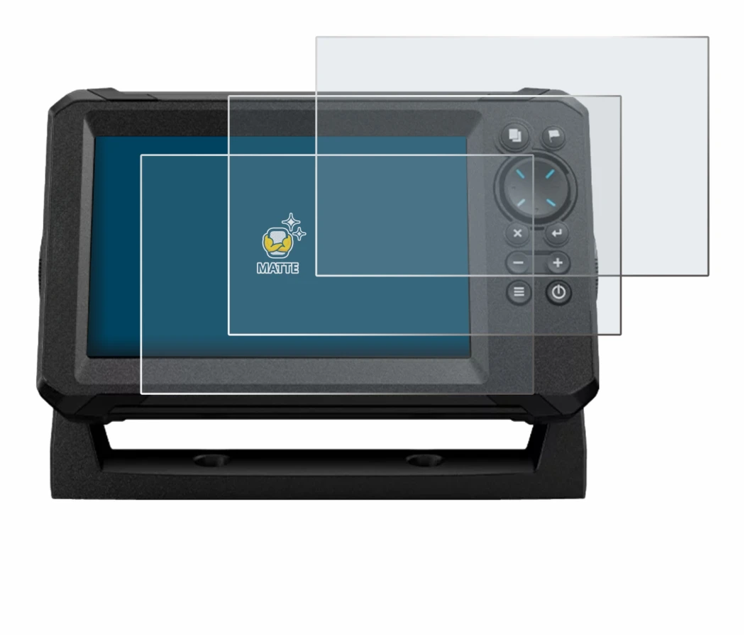 Image de l'appareil Lowrance Eagle 7 avec une grande variété de protections d'écran.