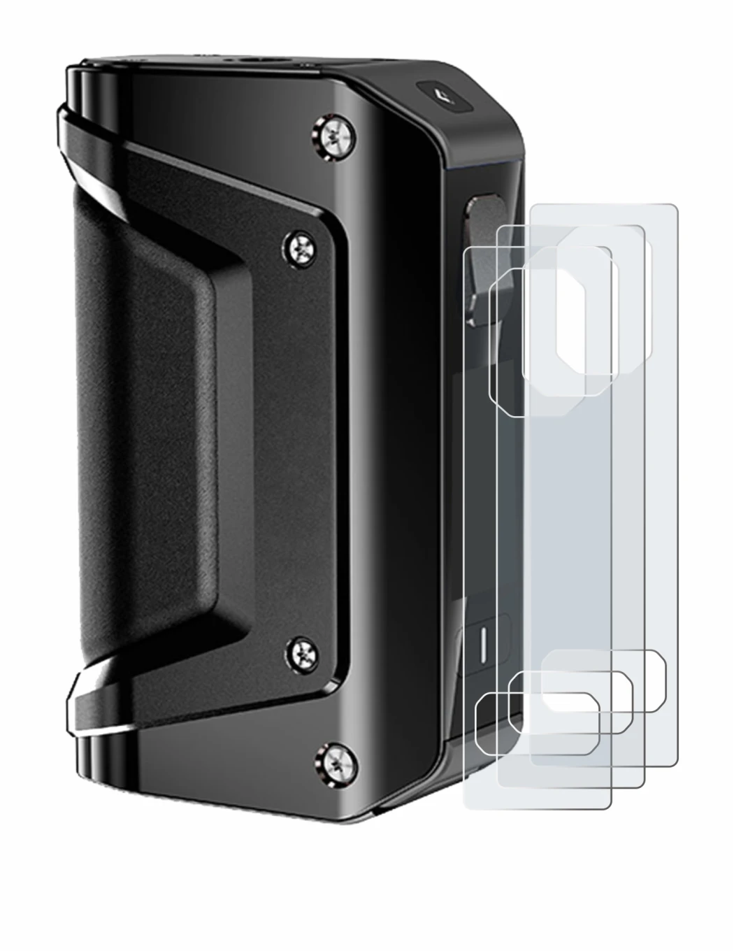 Image de l'appareil GeekVape Aegis Legend 3 avec une grande variété de protections d'écran.