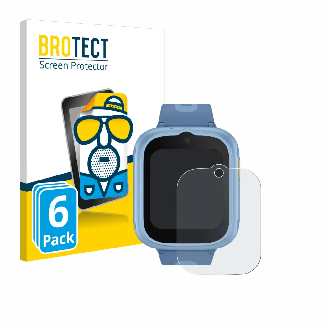 Face avant d’un emballage produit avec le logo de la marque BROTECT. À côté, l’appareil TCL Movetime MT48 est représenté avec