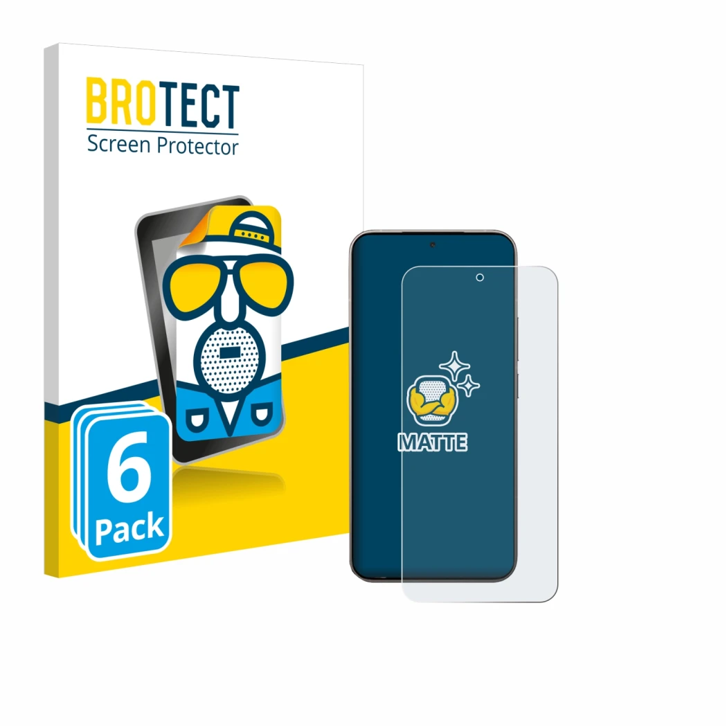 Face avant d’un emballage produit avec le logo de la marque BROTECT. À côté, l’appareil Xiaomi 15T Pro est représenté avec la 