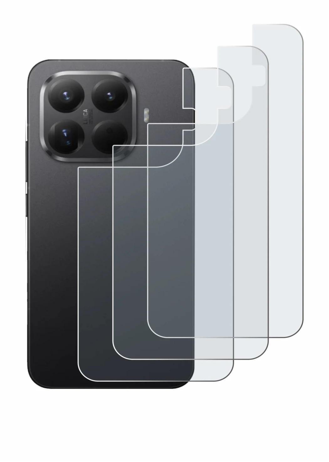 Image de l'appareil Xiaomi 15T Pro (Arrière) avec une grande variété de protections d'écran.