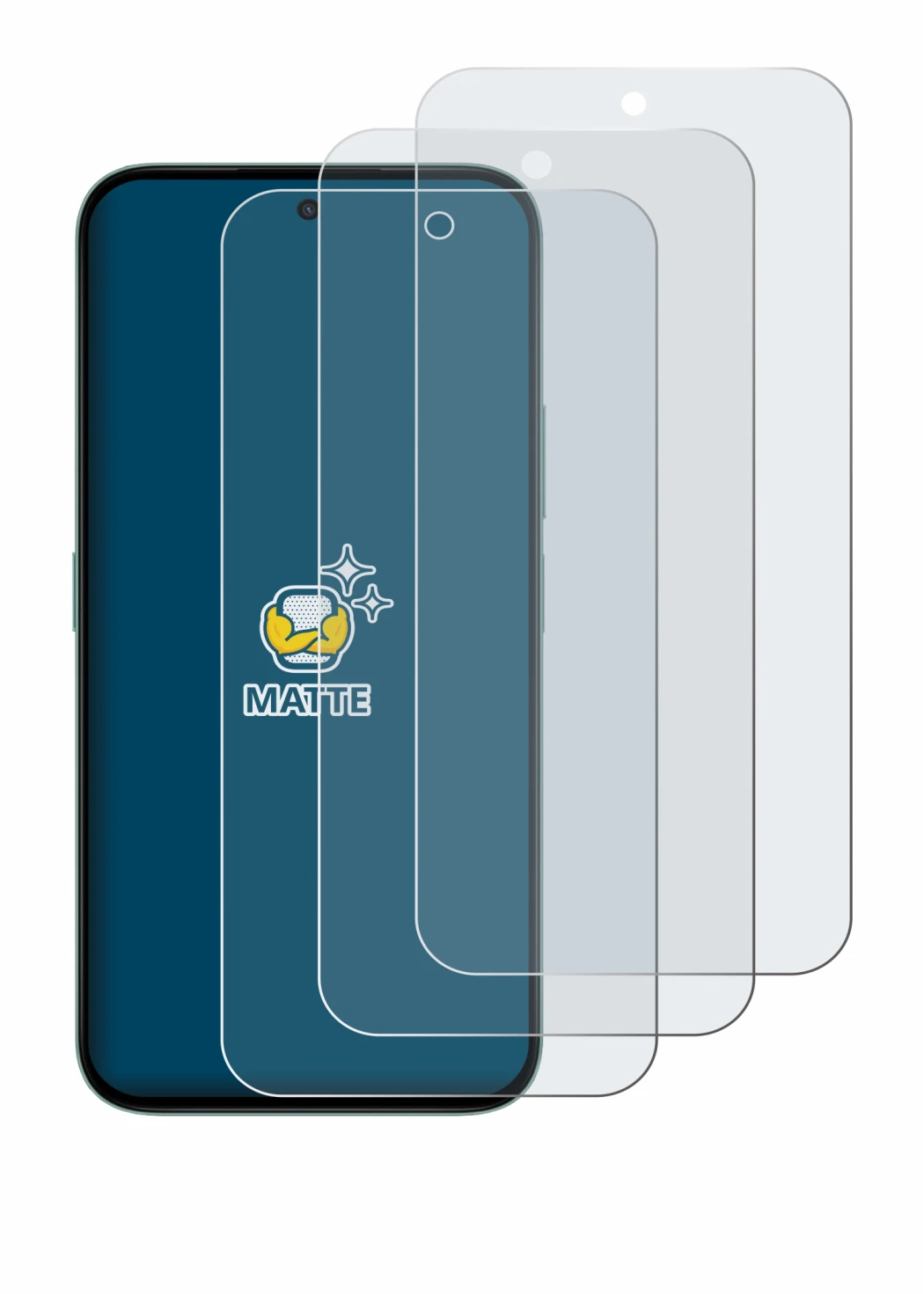 Image de l'appareil Honor X6c avec une grande variété de protections d'écran.