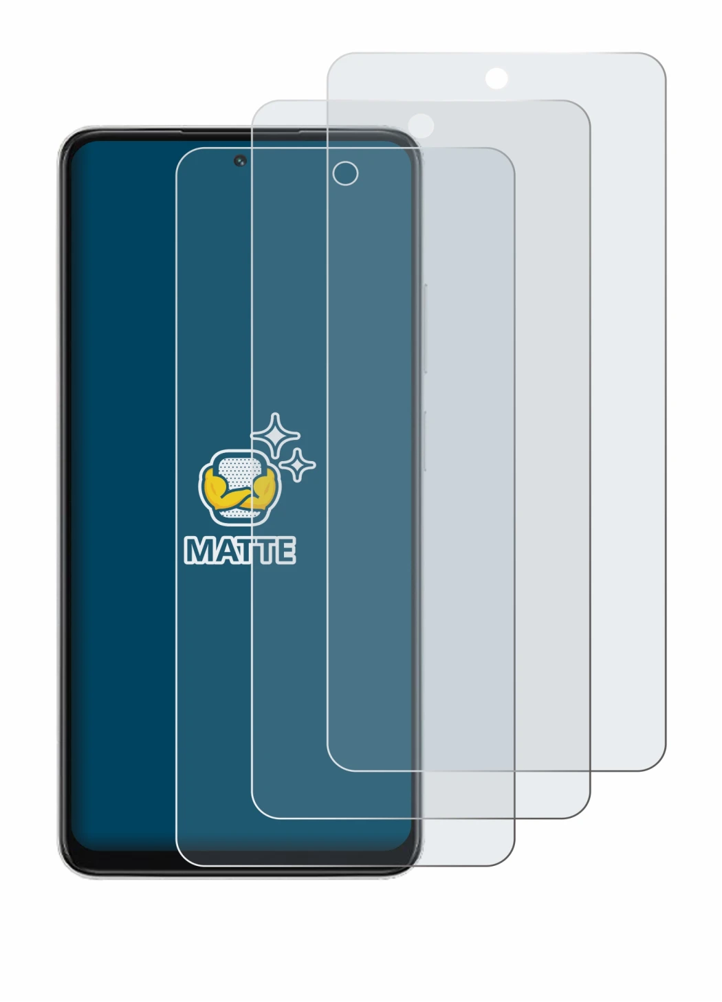 Image de l'appareil Oppo A5x avec une grande variété de protections d'écran.