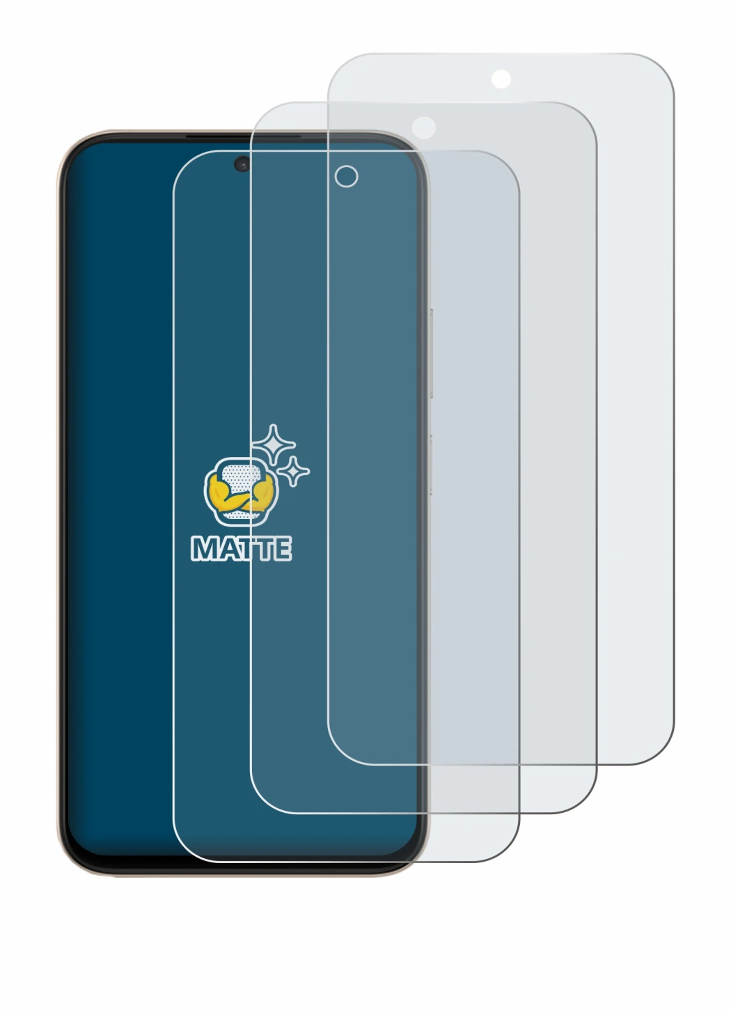 Image de l'appareil Oppo A6t 4G avec une grande variété de protections d'écran.