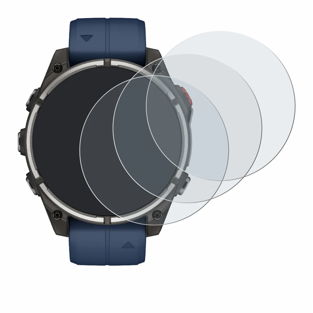 Image de l'appareil Garmin quatix 8 Pro (47 mm) avec une grande variété de protections d'écran.