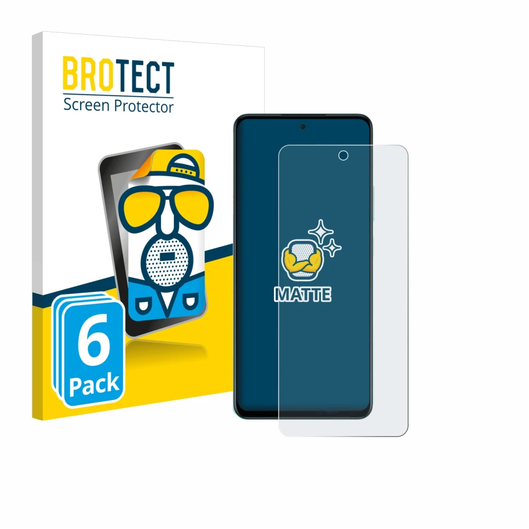 Face avant d’un emballage produit avec le logo de la marque BROTECT. À côté, l’appareil Oppo A5 4G est représenté avec la prot