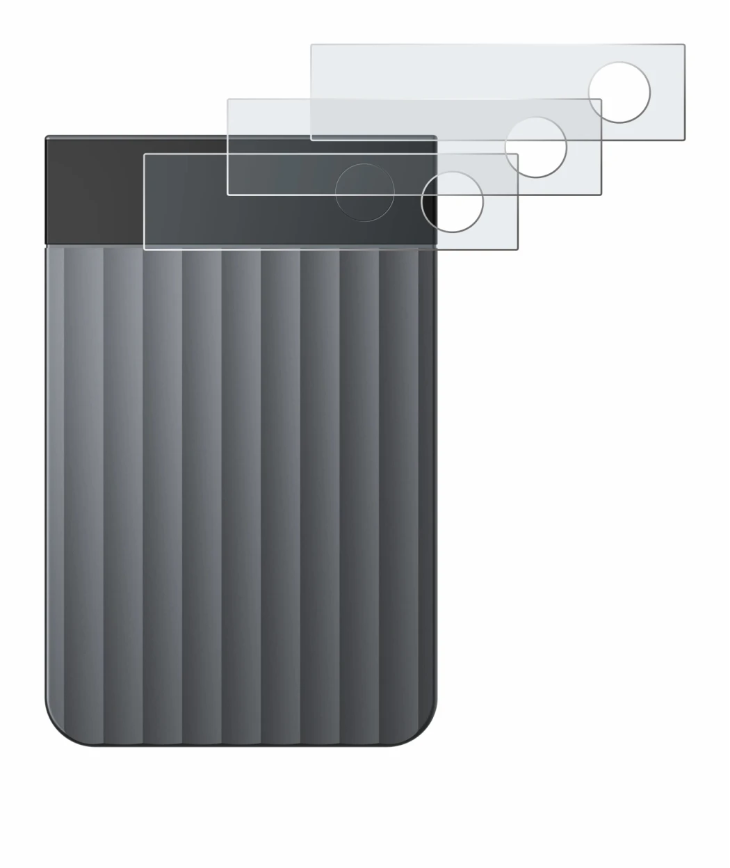 Image de l'appareil PLAUD Note Pro avec une grande variété de protections d'écran.