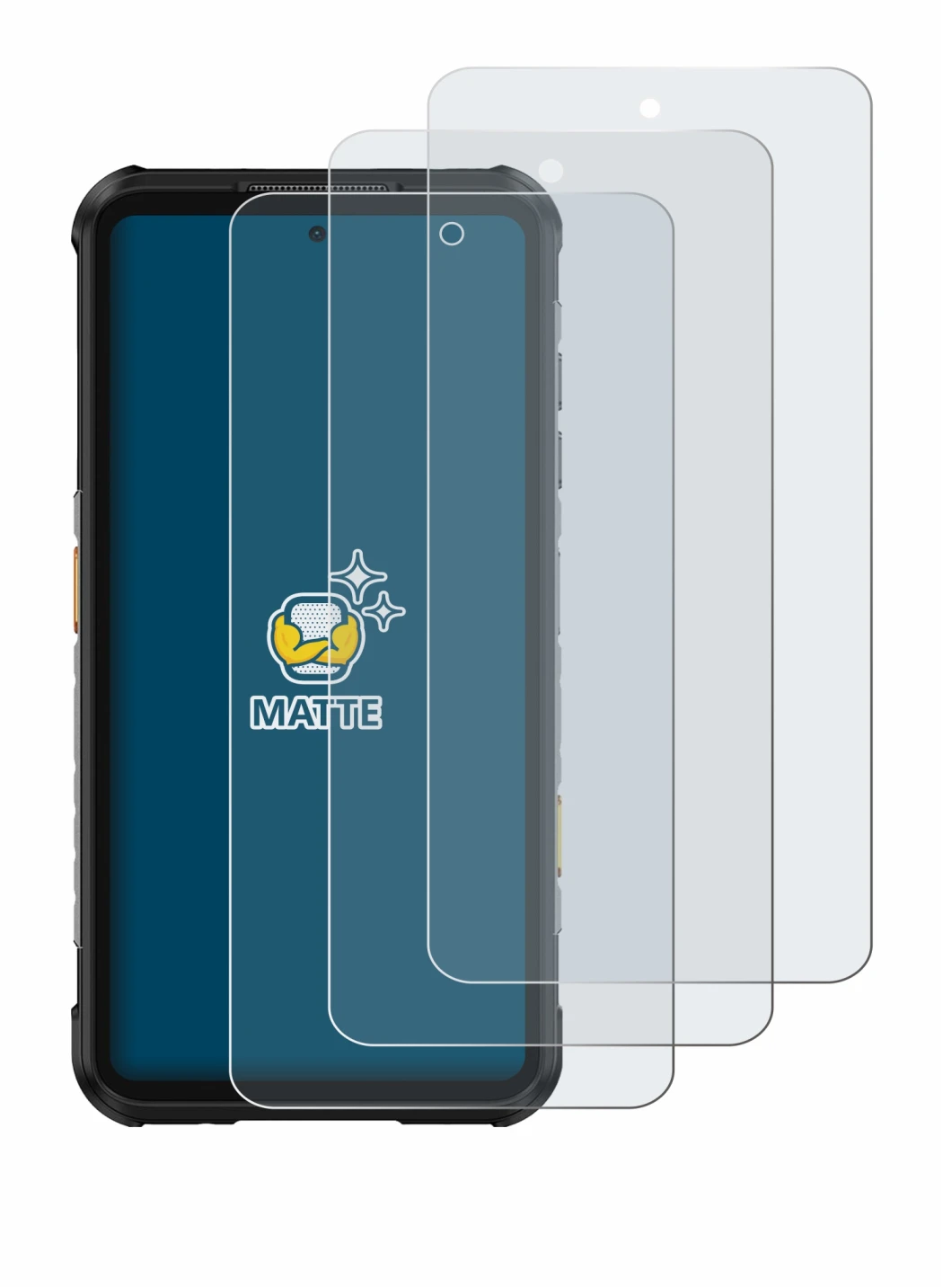Image de l'appareil Ulefone RugOne Xever 7 Pro avec une grande variété de protections d'écran.