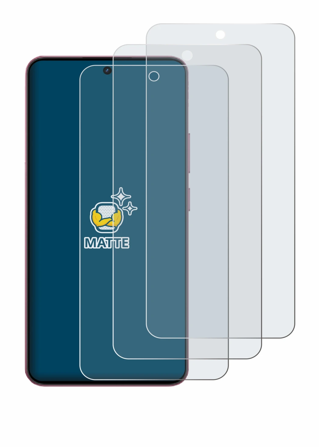Image de l'appareil realme P4 Lite avec une grande variété de protections d'écran.