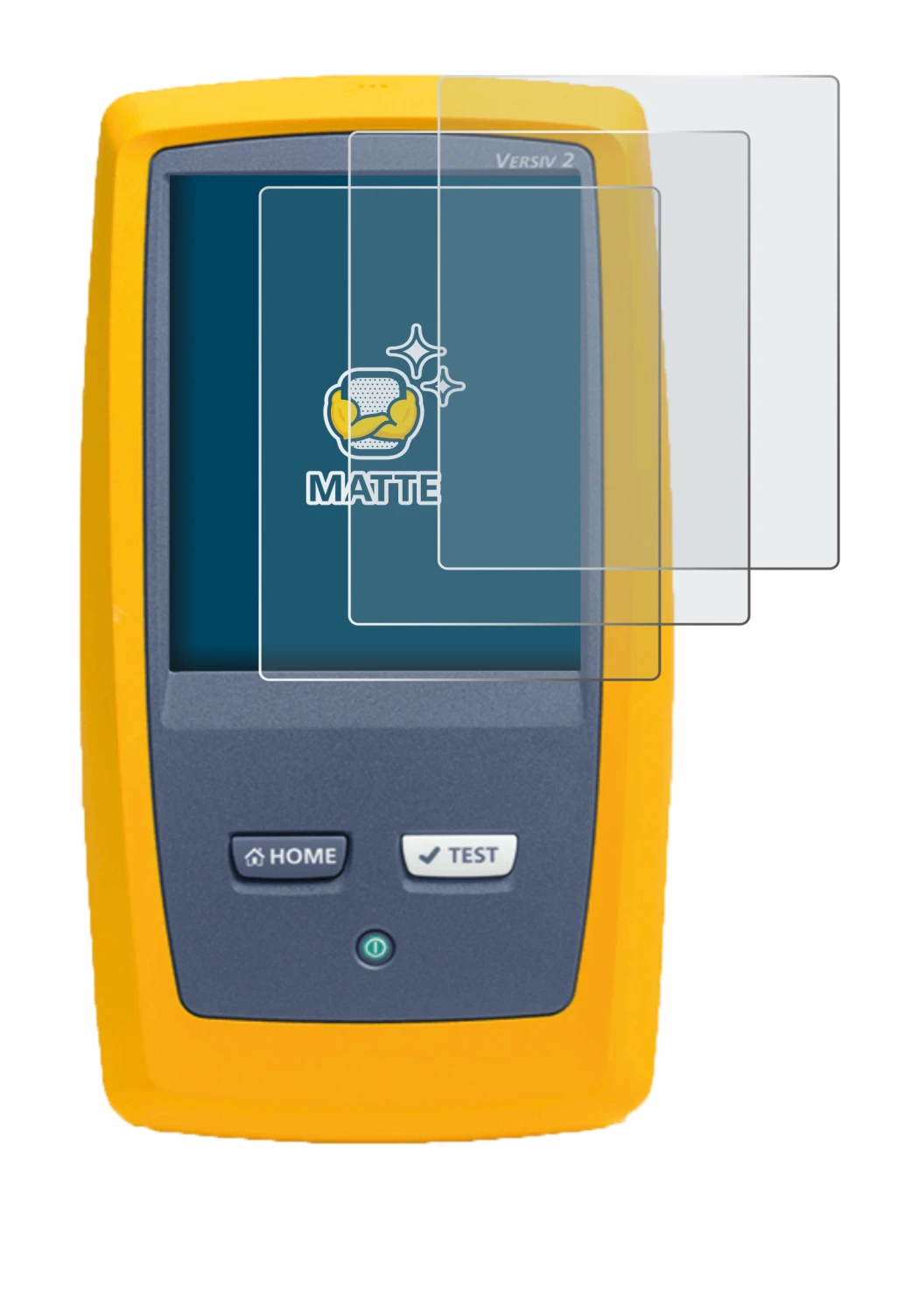 Image de l'appareil Fluke DSX8000 avec une grande variété de protections d'écran.