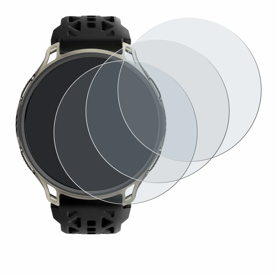 Image de l'appareil Amazfit Cheetah 2 Pro avec une grande variété de protections d'écran.