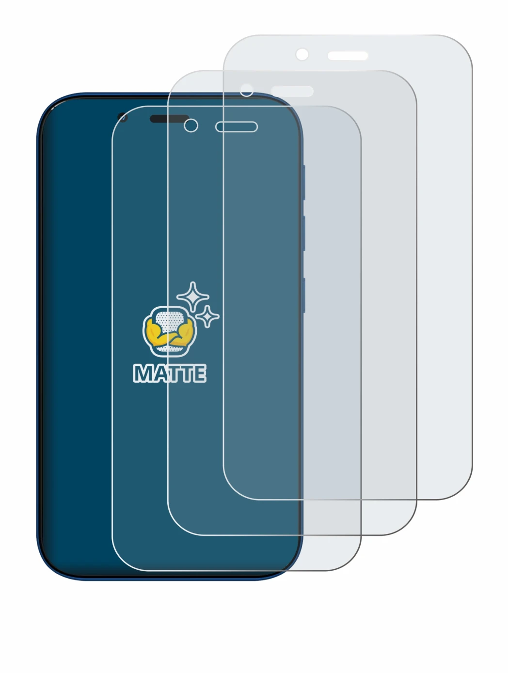 Image de l'appareil Hisense U964 avec une grande variété de protections d'écran.