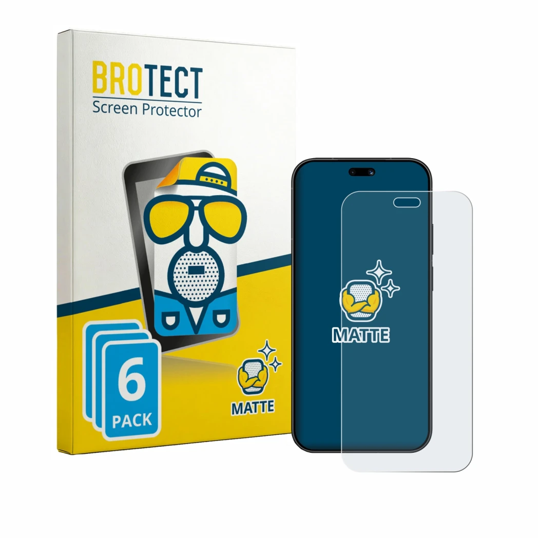 Face avant d’un emballage produit avec le logo de la marque BROTECT. À côté, l’appareil Huawei Pura 90 est représenté avec la