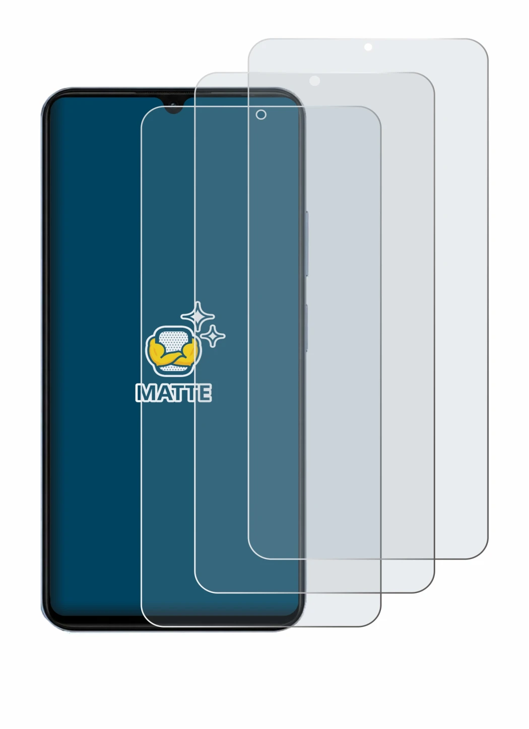 Image de l'appareil Blackview Wave 10C avec une grande variété de protections d'écran.