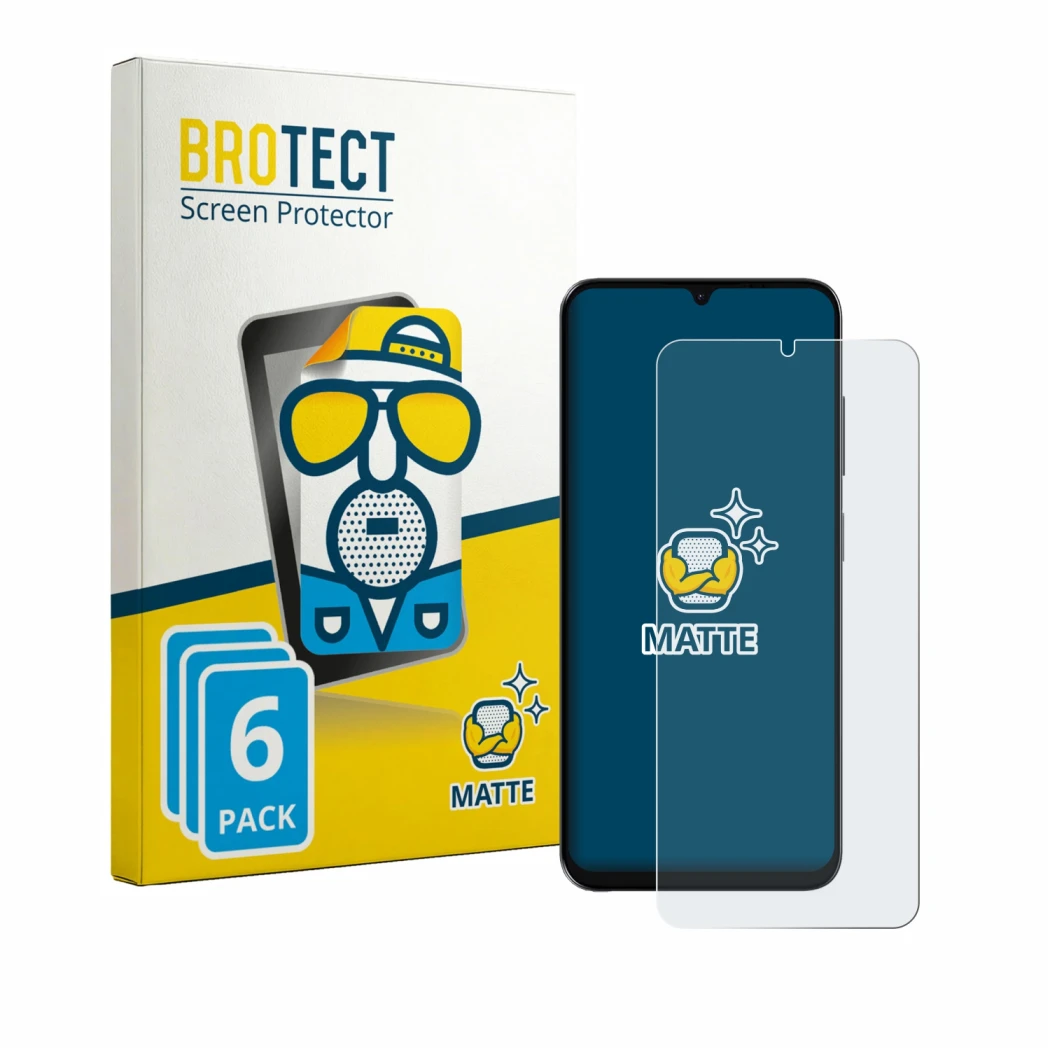 Face avant d’un emballage produit avec le logo de la marque BROTECT. À côté, l’appareil Lava Bold N2 Lite est représenté avec 