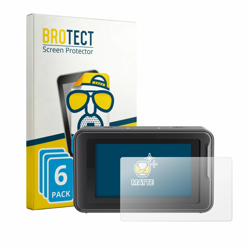 Face avant d’un emballage produit avec le logo de la marque BROTECT. À côté, l’appareil Creality Pika est représenté avec la p