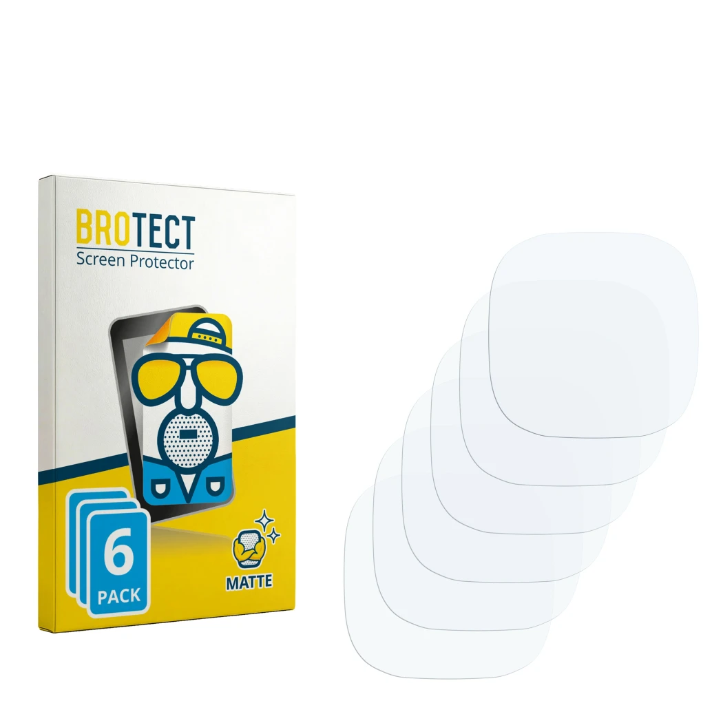 Face avant d’un emballage produit avec le logo de la marque BROTECT. À côté se trouve la protection d’écran correspondante.