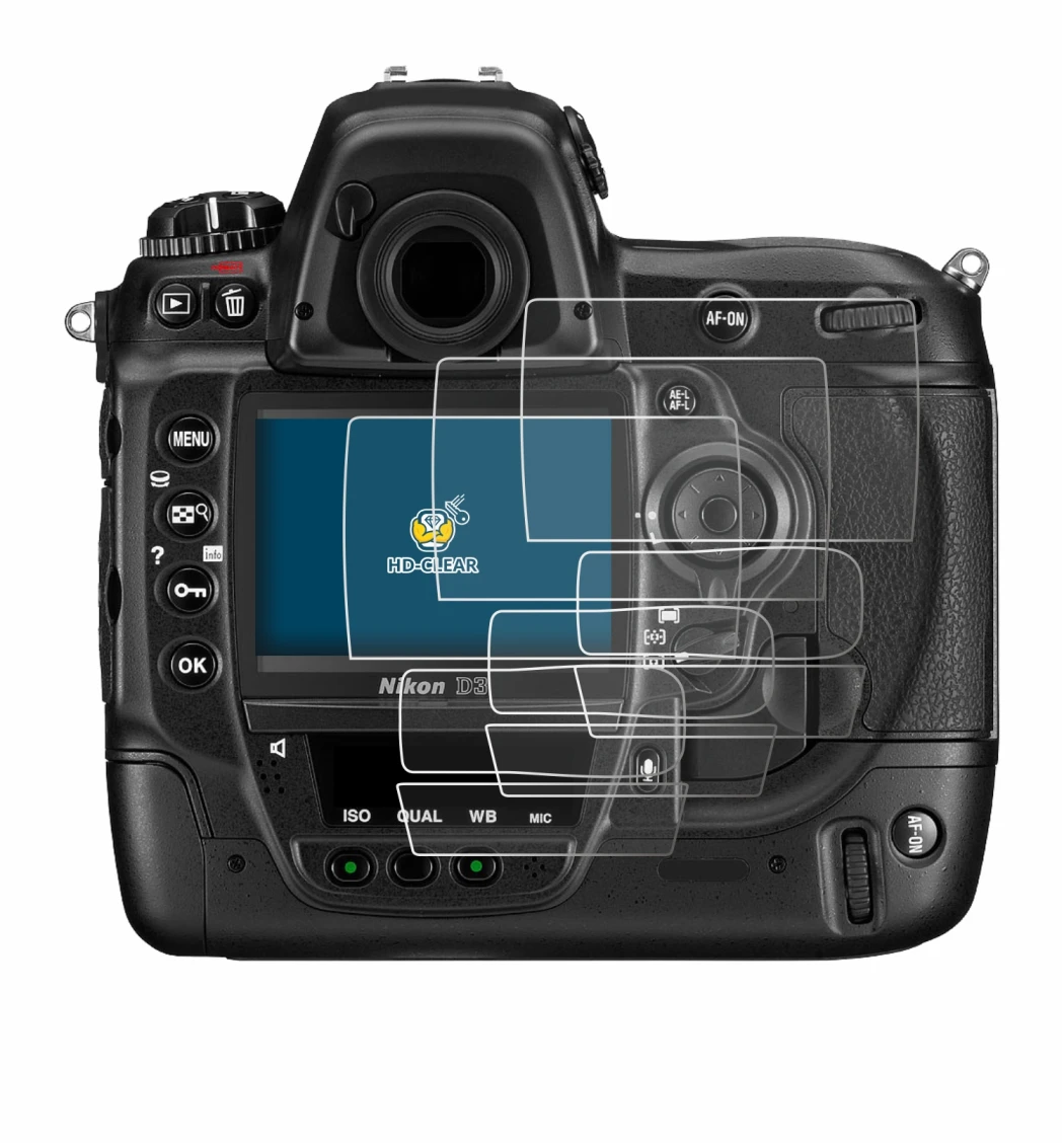 Image de l'appareil Nikon D3 avec une grande variété de protections d'écran.