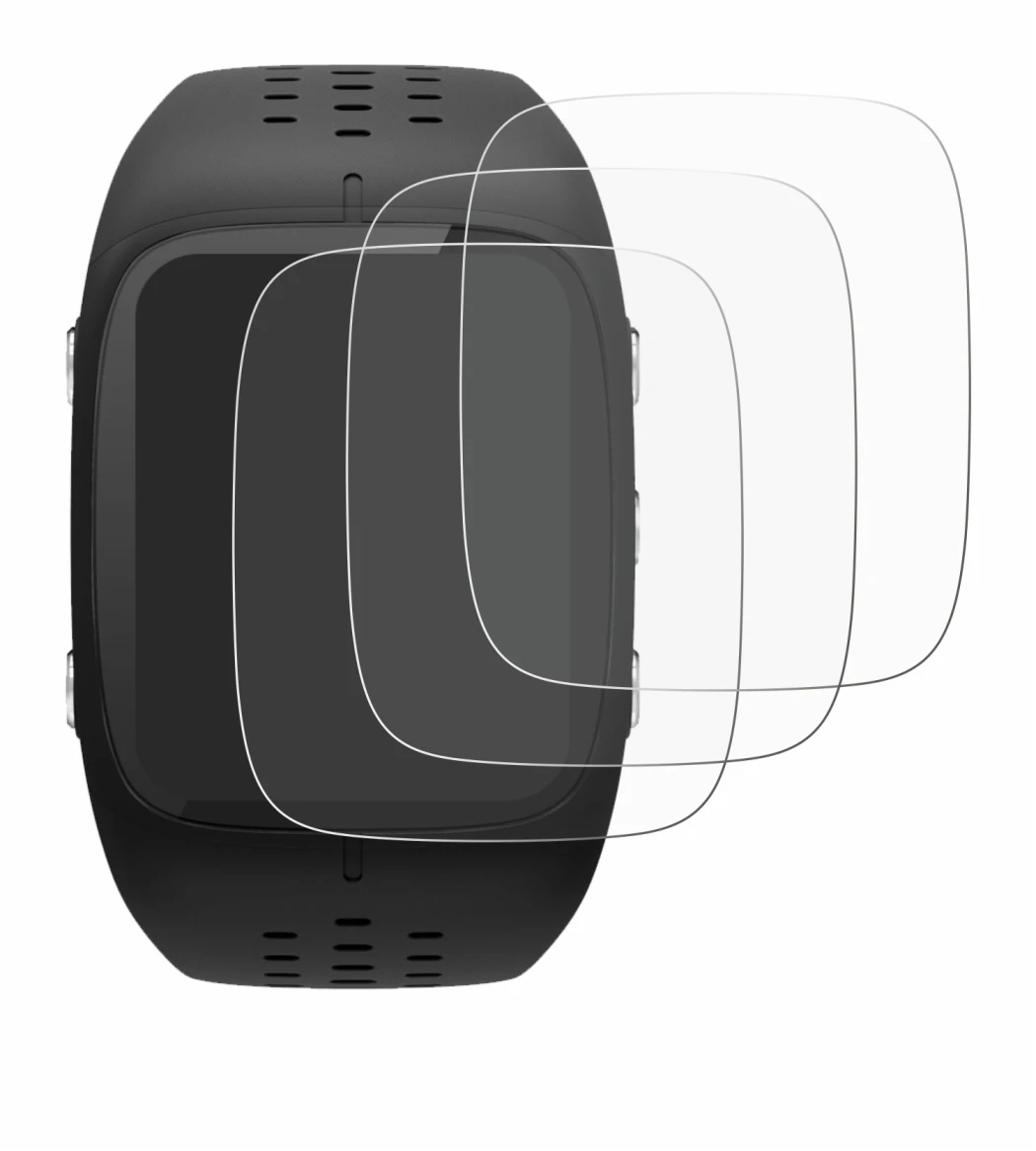 Image de l'appareil Polar M430 avec une grande variété de protections d'écran.