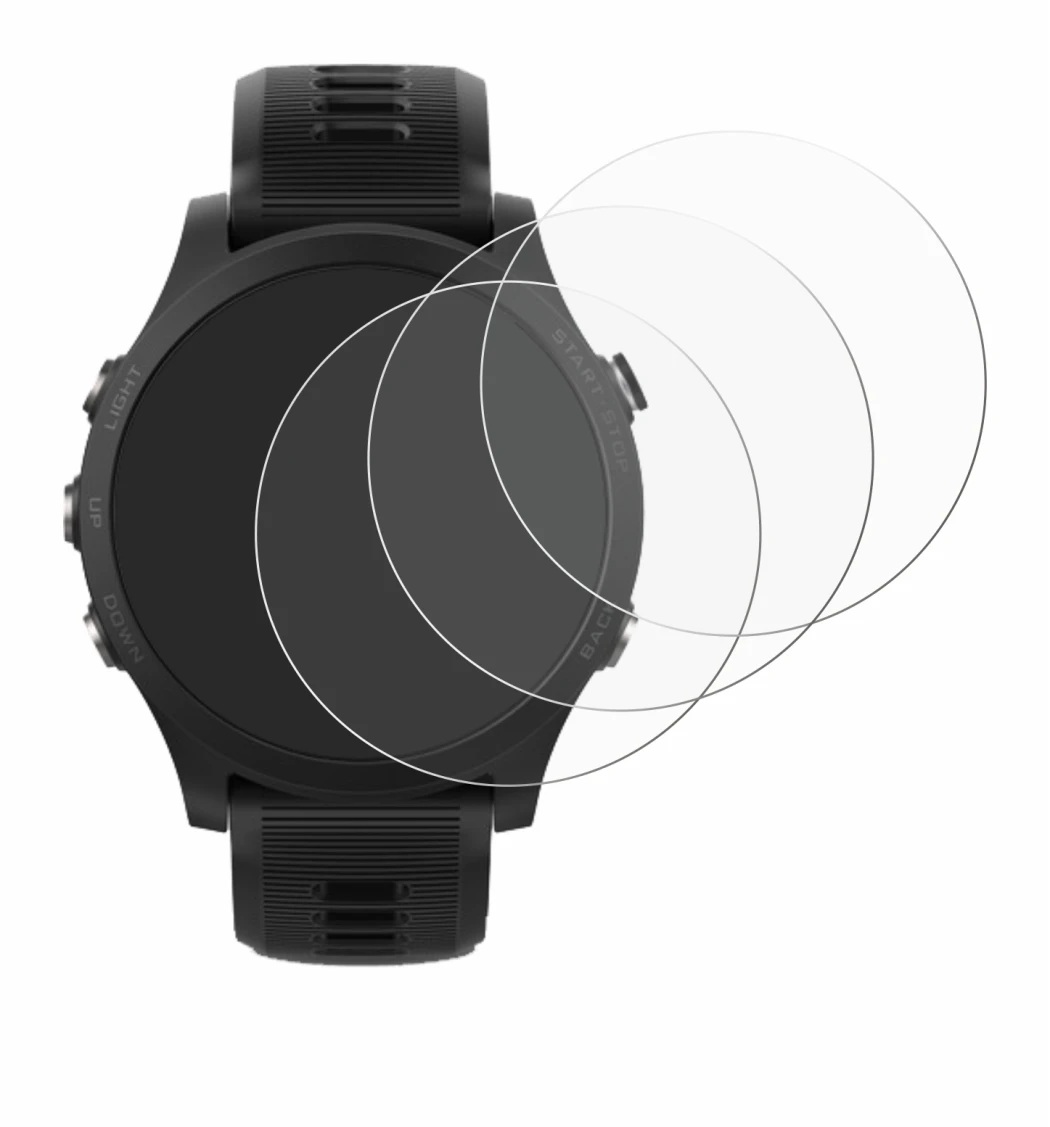 Image de l'appareil Garmin Forerunner 935 avec une grande variété de protections d'écran.