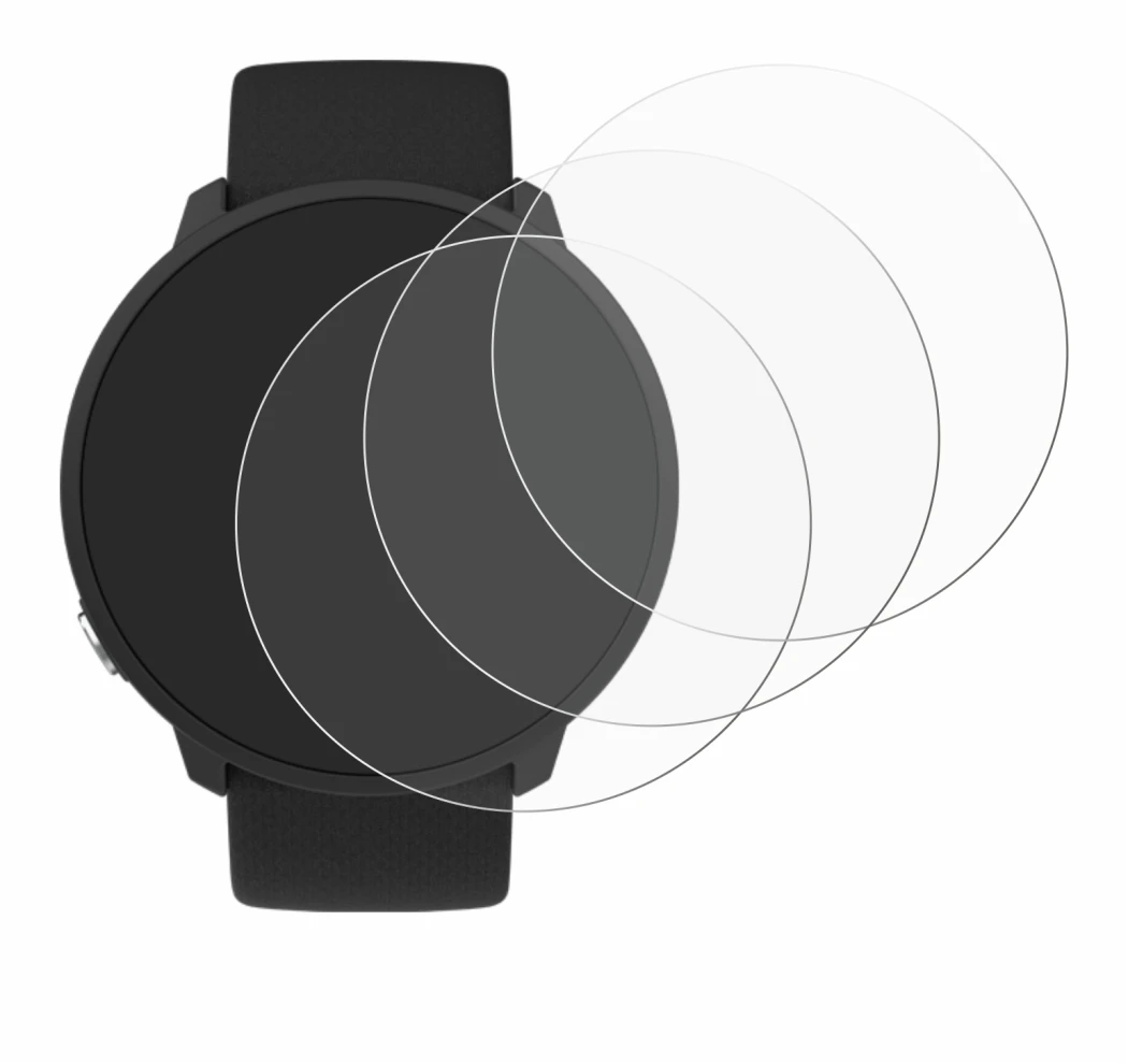 Image de l'appareil Polar Unite avec une grande variété de protections d'écran.