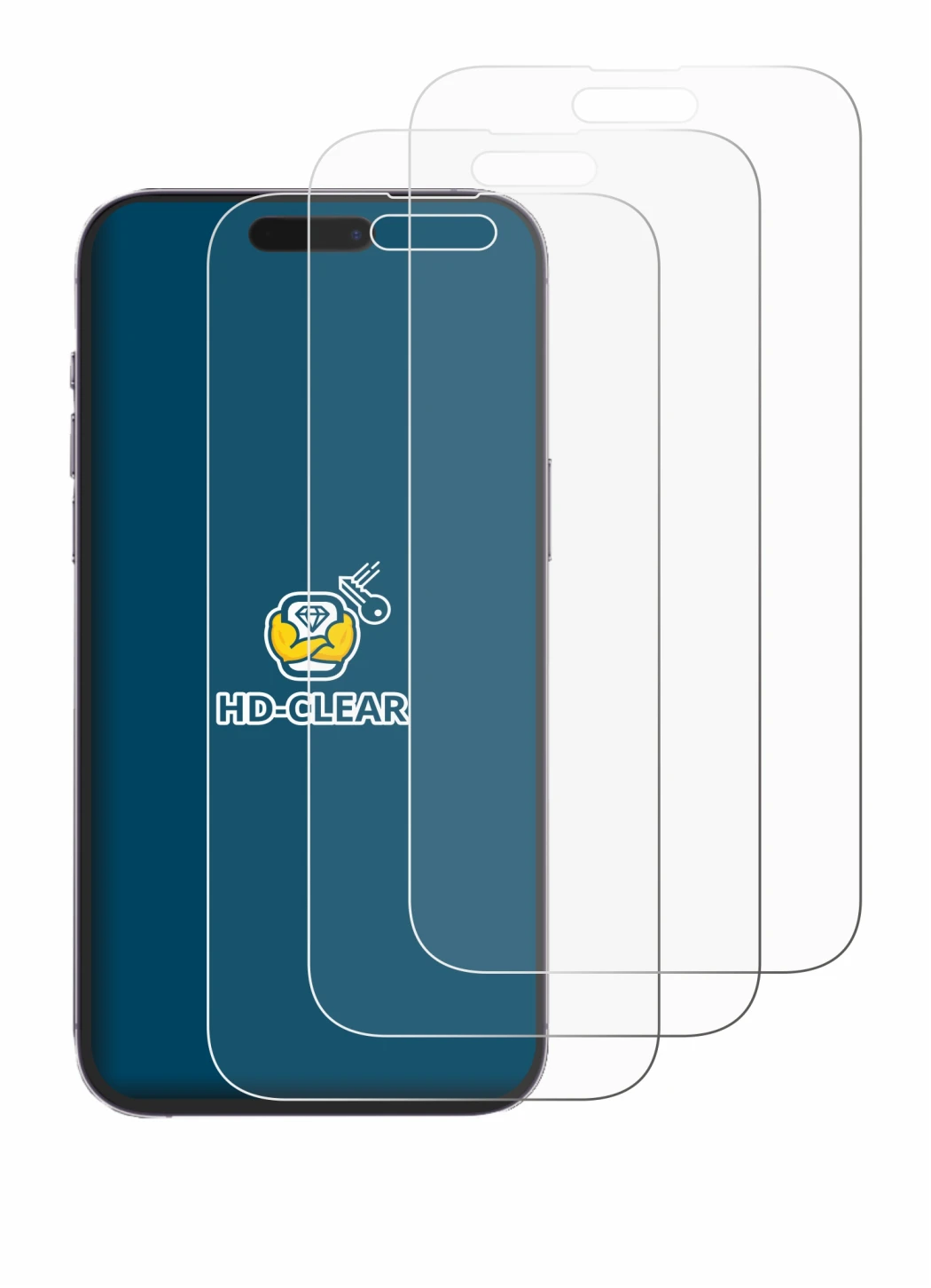Image de l'appareil Apple iPhone 14 Pro Max avec une grande variété de protections d'écran.