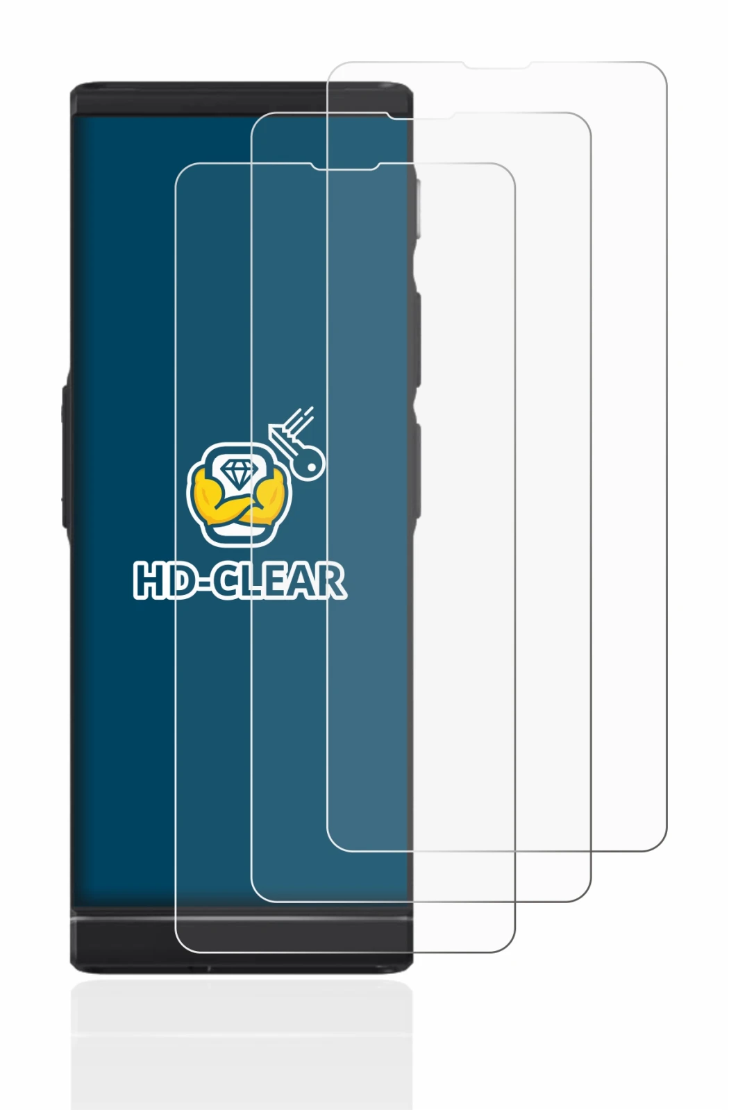 Image de l'appareil Vasco Translator V4 avec une grande variété de protections d'écran.