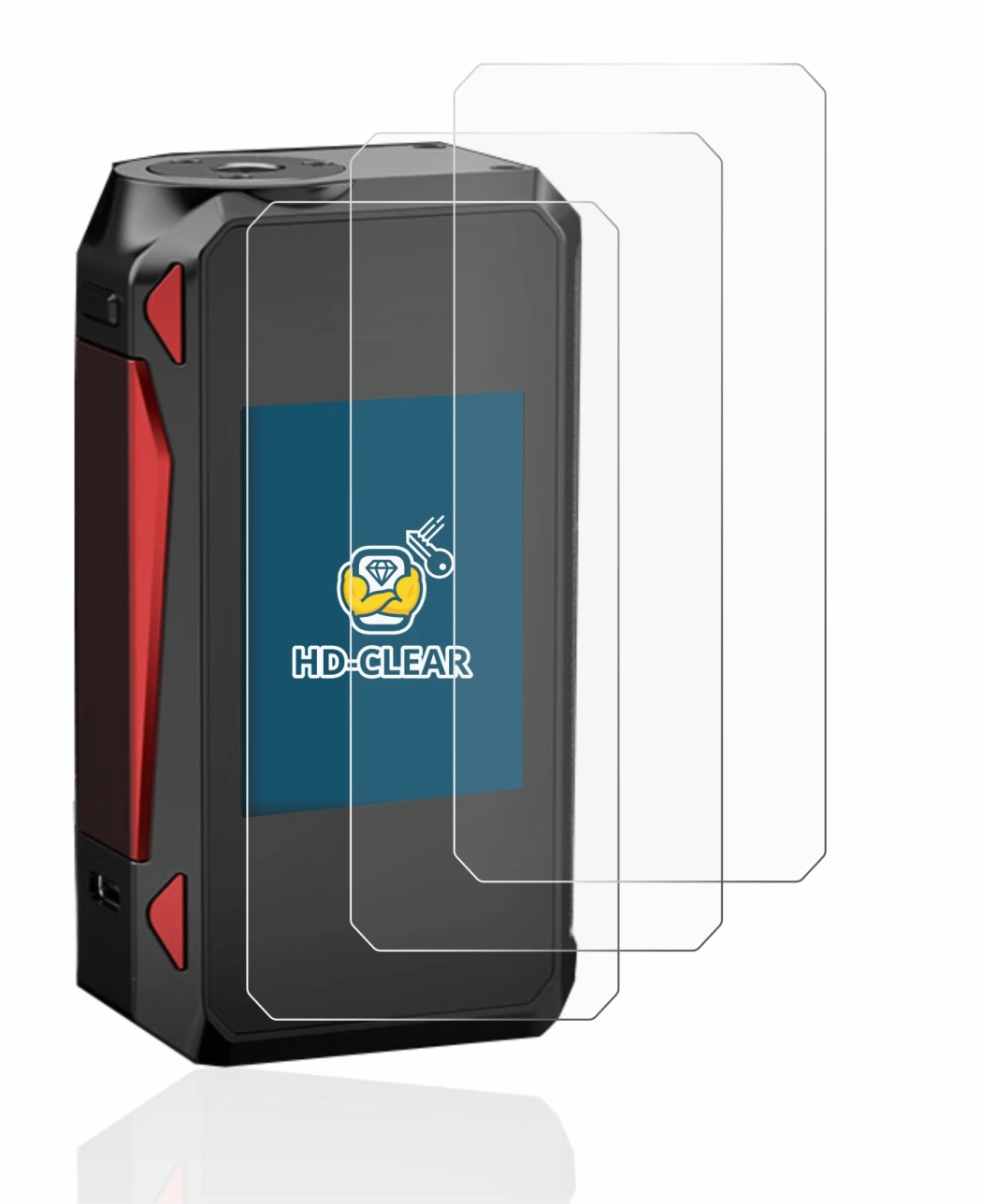 Image de l'appareil Smok G-Priv 4 avec une grande variété de protections d'écran.