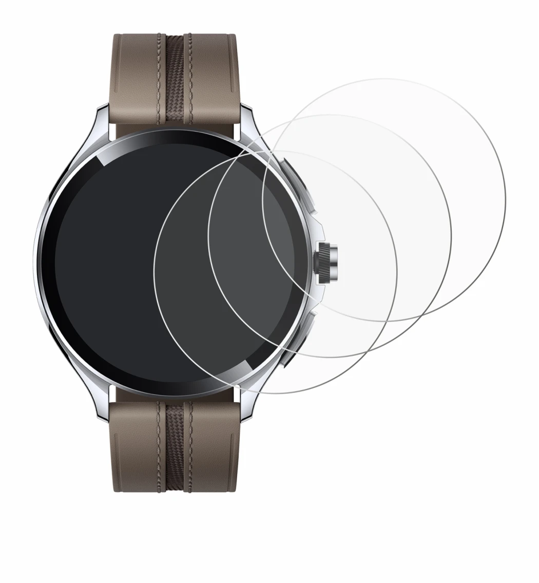 Image de l'appareil Xiaomi Watch 2 Pro avec une grande variété de protections d'écran.