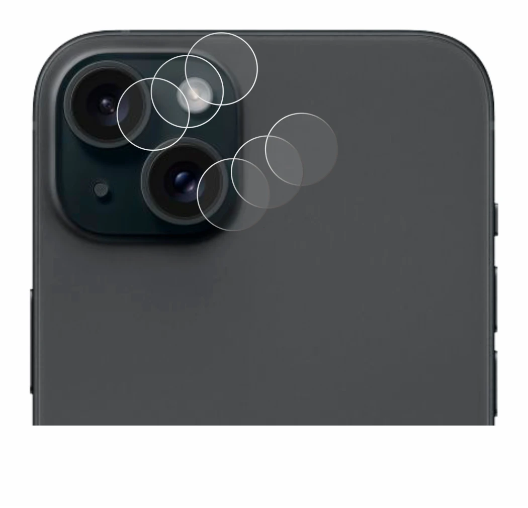 Image de l'appareil Apple iPhone 15 Plus (Caméra UNIQUEMENT) avec une grande variété de protections d'écran.