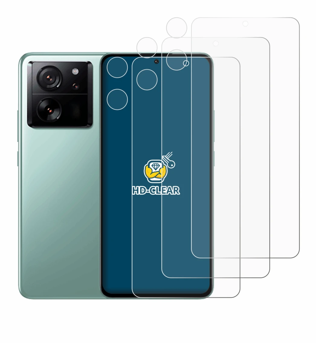 Image de l'appareil Xiaomi 13T Pro (Avant+Caméra) avec une grande variété de protections d'écran.