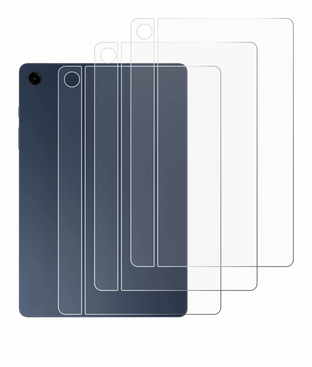 Image de l'appareil Samsung Galaxy Tab A9 Plus 5G (Arrière) avec une grande variété de protections d'écran.
