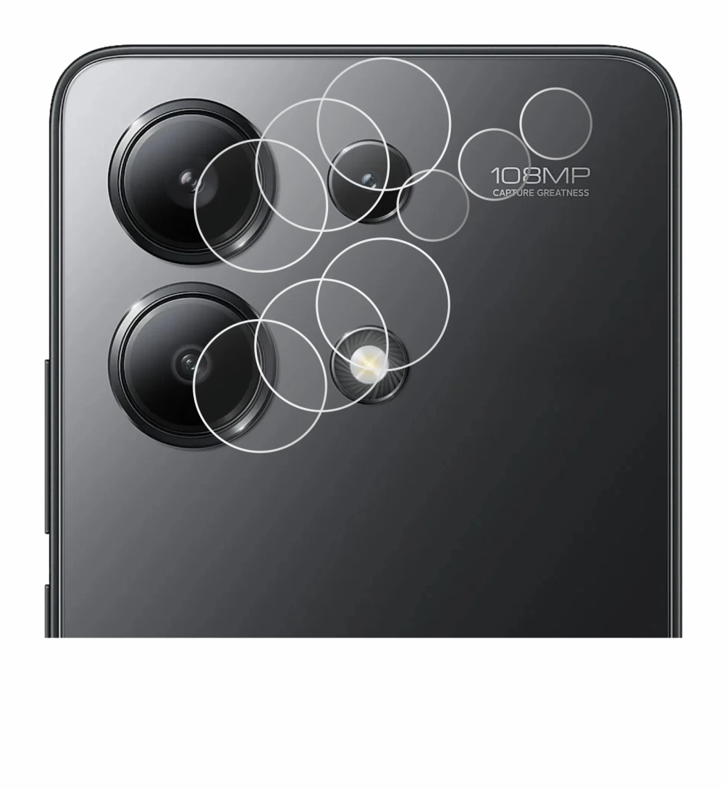 Image de l'appareil Xiaomi Redmi Note 13 (Caméra UNIQUEMENT) avec une grande variété de protections d'écran.