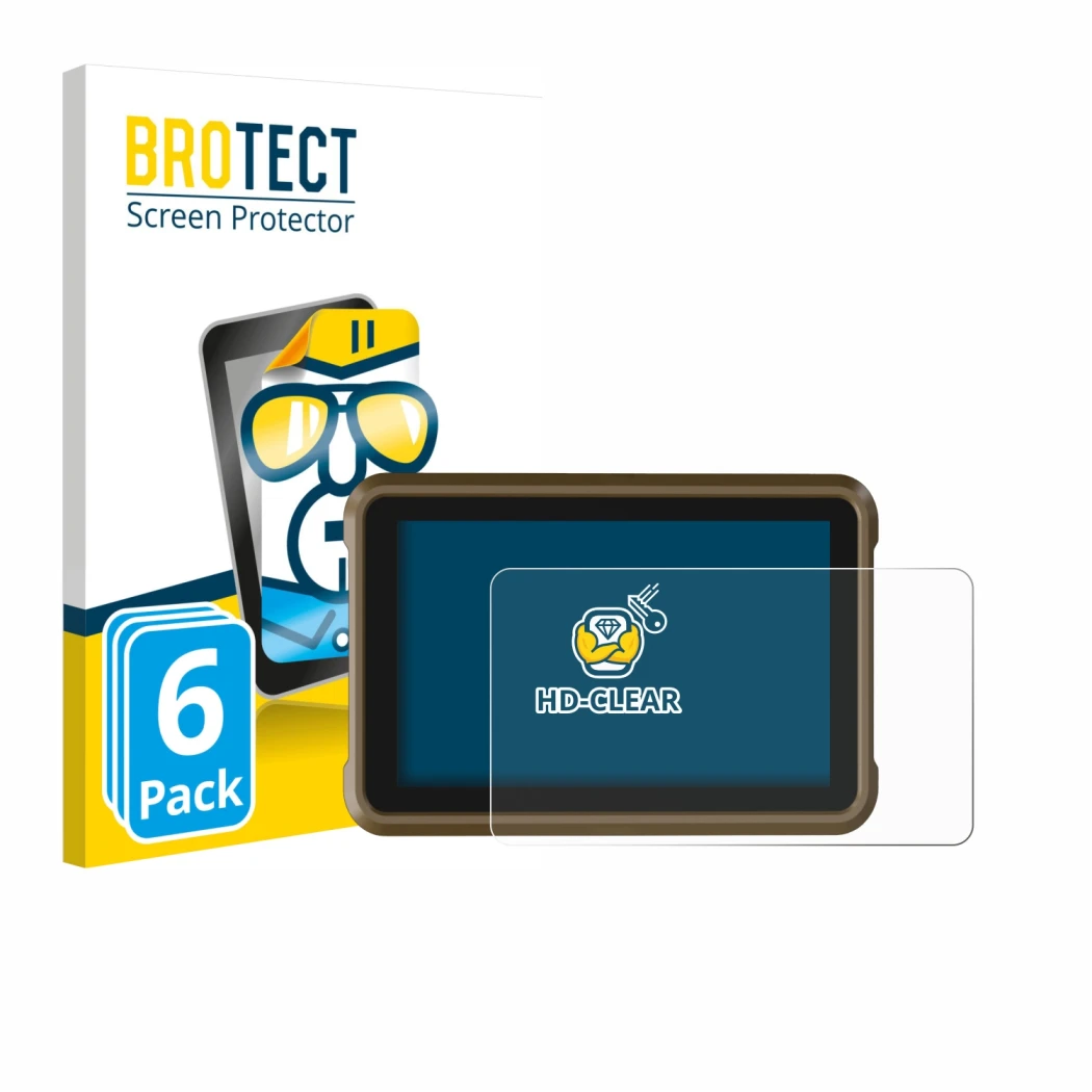 Face avant d’un emballage produit avec le logo de la marque BROTECT. À côté, l’appareil Atomos Ninja est représenté avec la pr