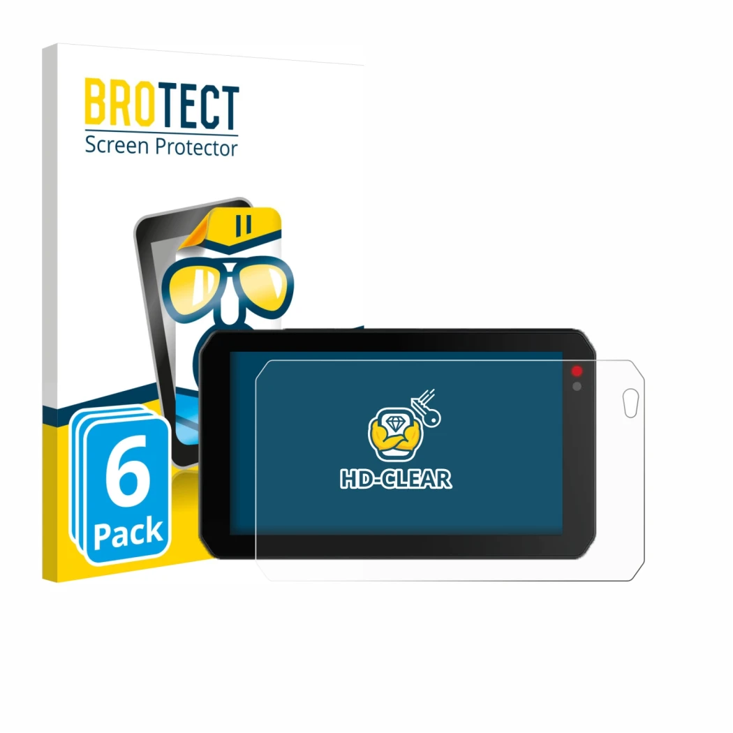 Face avant d’un emballage produit avec le logo de la marque BROTECT. À côté, l’appareil Chigee AIO-5 Lite est représenté avec