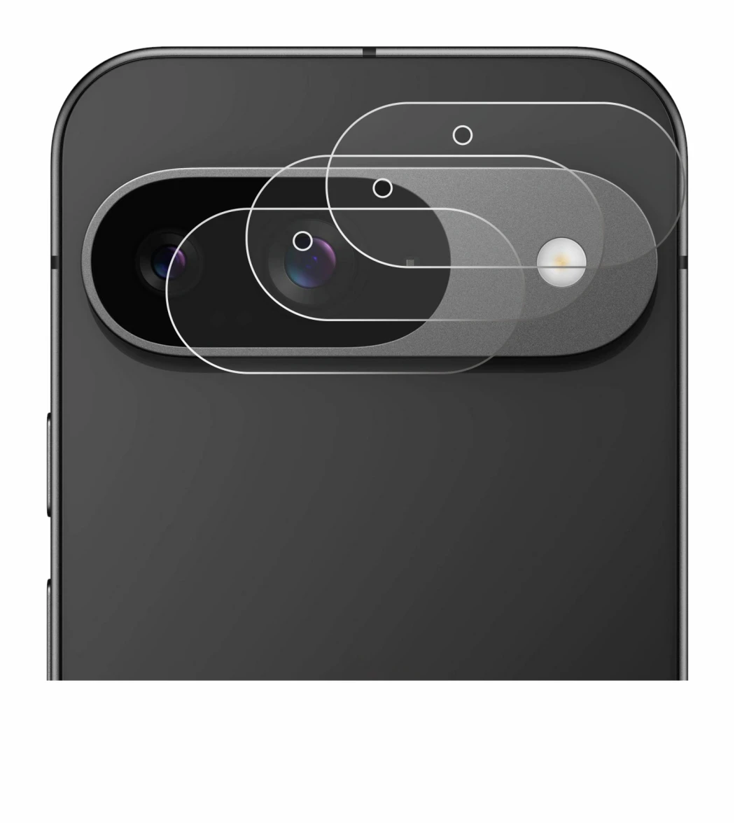 Image de l'appareil Google Pixel 9 (Caméra UNIQUEMENT) avec une grande variété de protections d'écran.
