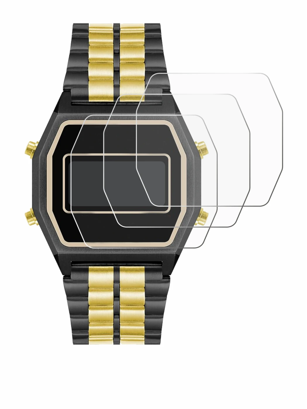 Image de l'appareil Armitron Rubik avec une grande variété de protections d'écran.