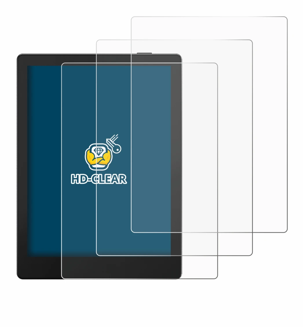 Image de l'appareil Boox Go 6 avec une grande variété de protections d'écran.