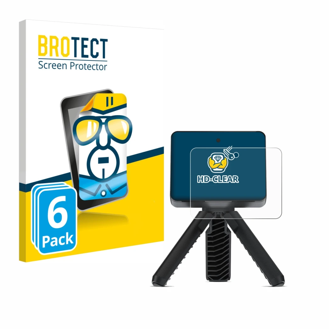 Face avant d’un emballage produit avec le logo de la marque BROTECT. À côté, l’appareil Garmin Approach R10 est représenté ave