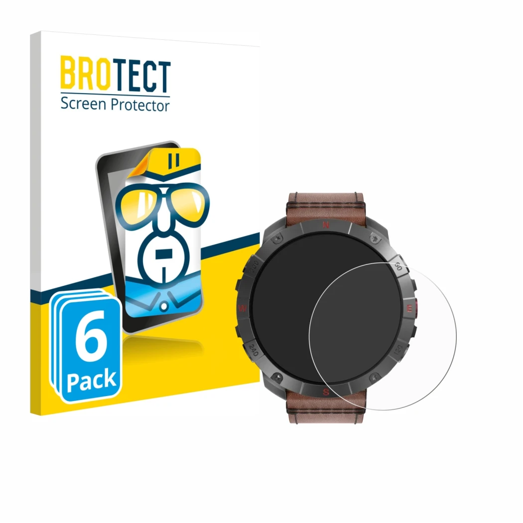 Face avant d’un emballage produit avec le logo de la marque BROTECT. À côté, l’appareil Polar Grit X2 Pro Titan est représenté